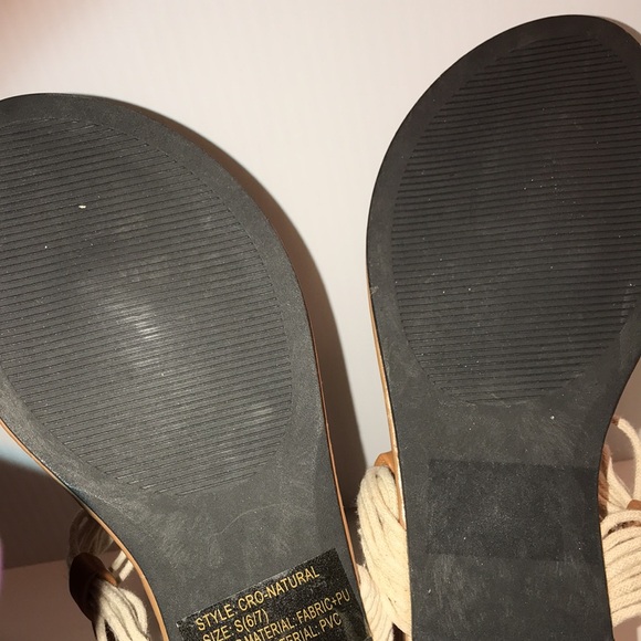 Womens sole mates braided raffia sandals size small  6/7 NEW - Picture 13 of 13